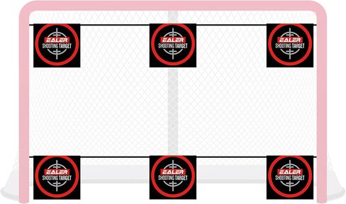EALER Hockey Shooting Targets Shooting Training Aid Six Targets per Set Easy to Hang and Quite Teens, Adult Players, 6 Hockey Targets & 2 Straps in Saudi Arabia
