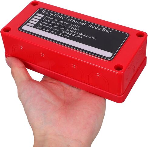 Mikinona Heavy Duty Bus Bar Power Distribution Junction 10-Position Electrical Terminal Box with Cover for Car Rv Marine Amp Audio Installation in Saudi Arabia