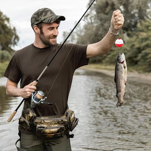 50 PCS Large Fishing Float,1.5inch Hard ABS Fishing Bobber,Red and White Bobbers,Push Button Round Buoy Floats for Tackle Accessories in Saudi Arabia