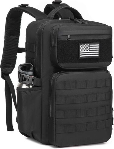 Military Tactical Backpack for Men, Outdoor Assault Backpack MOLLE Webbing Design with Water Bottle Holder for Hiking Army Adventure in Saudi Arabia