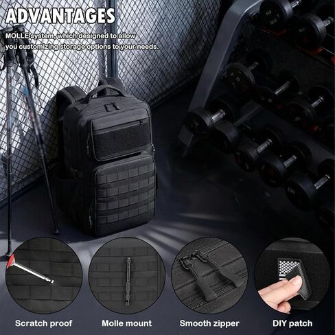 Military Tactical Backpack for Men, Outdoor Assault Backpack MOLLE Webbing Design with Water Bottle Holder for Hiking Army Adventure in Saudi Arabia