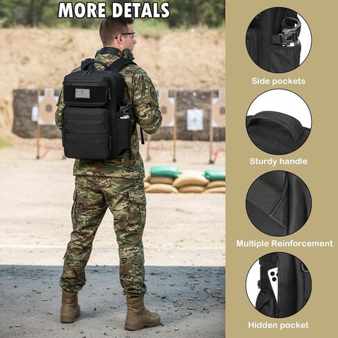 Military Tactical Backpack for Men, Outdoor Assault Backpack MOLLE Webbing Design with Water Bottle Holder for Hiking Army Adventure in Saudi Arabia