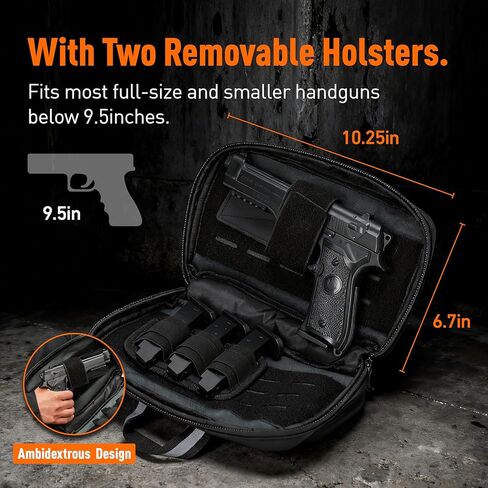 Magnetic Quick-Access Concealed Carry Bag - Tactical CCW Sling Bag with Lock, Universal Holster & Adjustable Strap | Crossbody Bag | Water-Repellent 900D | 10″x6.5″x3″ in Saudi Arabia