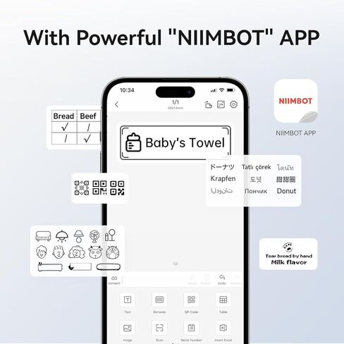 شريط ملصقات NIIMBOT 3 بكرات لطابعة الملصقات B1/B21/B3S، 1.97 بوصة × 1.97 بوصة (50 × 50 مم) شريط لاصق حراري مقاوم للماء للشعار/الهدايا/الرمز الشريطي/جرة المطبخ (شفاف) in Kuwait