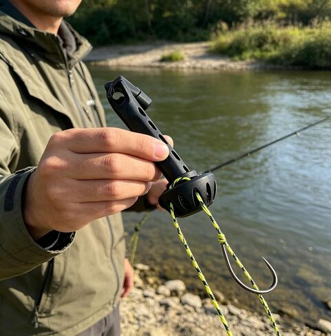 Fly Fishing Magnetic Fly Threader,Tippet Accessory to Easily Rig Small Flies on Hooks, Water Make Tying Simpler, Works Most Tippets & Styles, Knot Threader Anglers Universal(1PCS) in Saudi Arabia