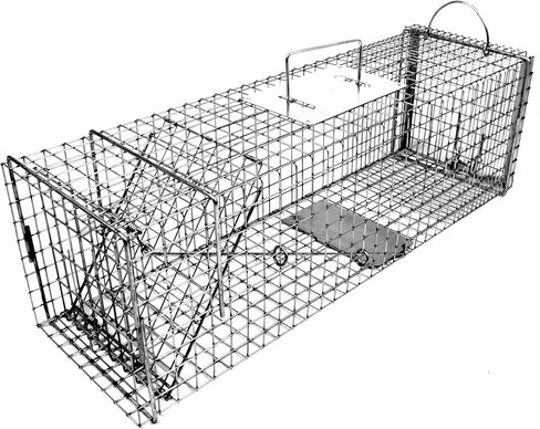 Tomahawk Live Trap - Model 606.3 - Original Series Rigid Live Trap with one Trap Door and Easy Release Door - 30x9x9 Extra Long for Cat, Rabbit, Skunk Sized Animals in Saudi Arabia