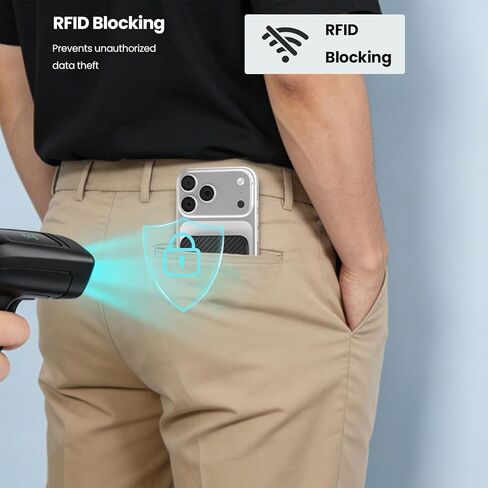 محفظة Nillkin MagSafe مع حامل | حامل بطاقات نحيف 3 | ألياف الأراميد | حجب RFID | للرجال بطاقة الائتمان | محفظة هاتف آيفون 17 برو /16/15/14/13 ومعظم الأجهزة المغناطيسية (أسود) in Saudi Arabia