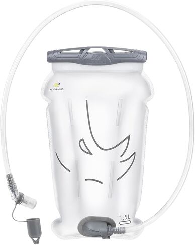 N NEVO RHINO المثانة الترطيب 1.5L، المثانة المياه للمشي لمسافات طويلة على ظهره تسرب دليل على تخزين المياه المثانة، BPA الحرة، واسعة فتح الحقيبة المياه حزمة الترطيب للتخييم ركوب الدراجات الجري in Kuwait