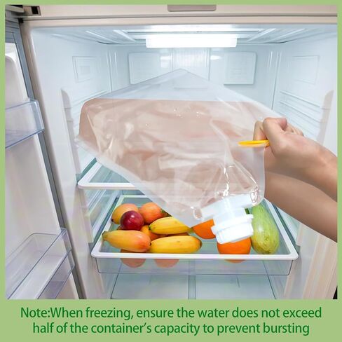 40 Pcs 1.3 Gallon Collapsible Water Storage Bag with Funnel and Stickers Leakproof Emergency Jug Container Clear Plastic Water Bladder Outdoor Flat Pouch for Hiking Sport Backpack Camping in Saudi Arabia