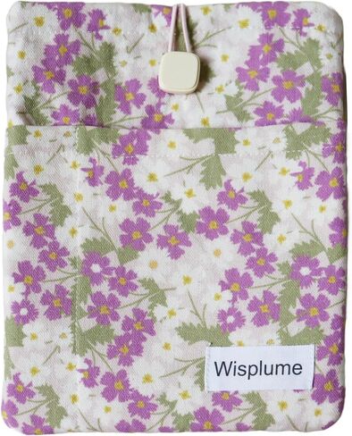 حقيبة كمبيوتر لوحي مبطنة لقارئ الكتب الإلكترونية، Paperwhite، Colorsoft، Signature Edition، Voyage، Scribe/Kobo eReader، واقي كتب زهري للأغلفة الورقية والأغلفة الصلبة الصغيرة (أصفر، كبير) in Kuwait