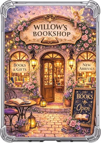 Personalized Magical Fairy Bookstore Clear Case Insert for Kindle, Custom Fantasy Booklover Aesthetic E Reader Accessory (Kindle 11th Generation Paperwhite 6.8") in Saudi Arabia