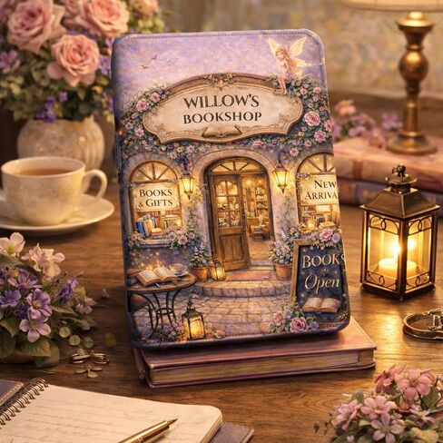 Personalized Magical Fairy Bookstore Clear Case Insert for Kindle, Custom Fantasy Booklover Aesthetic E Reader Accessory (Kindle 11th Generation Paperwhite 6.8") in Saudi Arabia