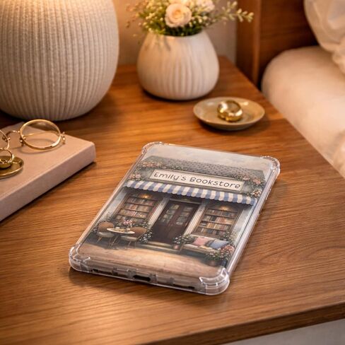 Personalized Clear Case Insert for Kindle, Custom Cute Bookstore Design, E Reader Cover Insert Gift (Kindle Oasis) in Saudi Arabia