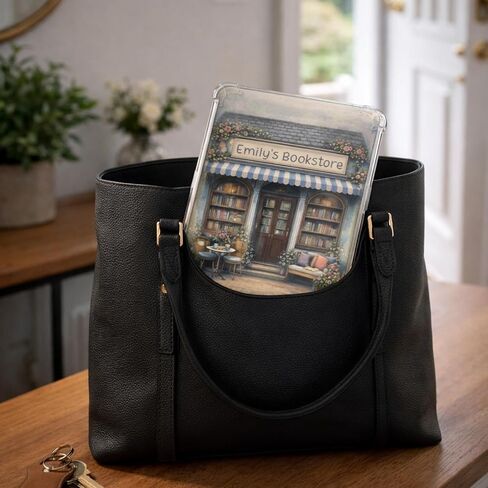 Personalized Clear Case Insert for Kindle, Custom Cute Bookstore Design, E Reader Cover Insert Gift (Kindle Oasis) in Saudi Arabia