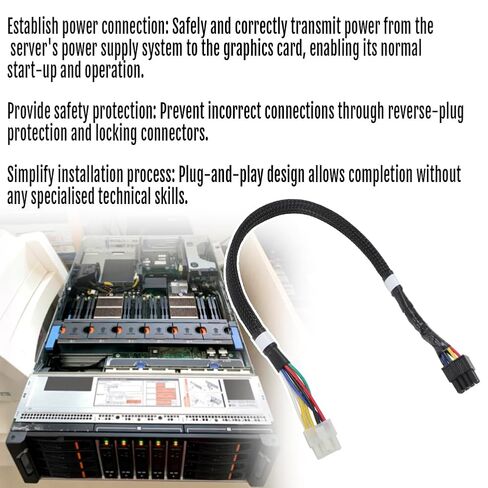 Riser to EPS 12V Power Cable for Dell PowerEdge R720 R730 for Tesla M40/P40/P100 in Saudi Arabia