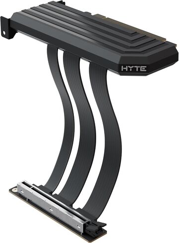 Hyte PCIe 5.0 Hyper Riser - كابل PCI Express Gen 5.0 عمودي Riser مع فتحة معدنية معززة - أسود (أسود) in Kuwait