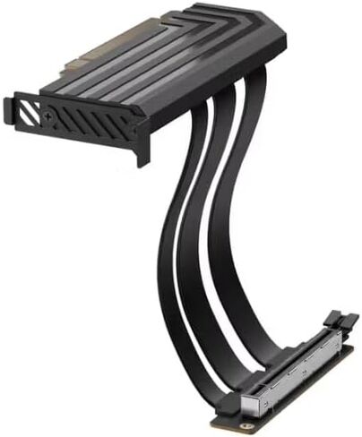Hyte PCIe 5.0 Hyper Riser - كابل PCI Express Gen 5.0 عمودي Riser مع فتحة معدنية معززة - أسود (أسود) in Kuwait