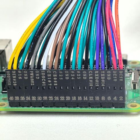 40-Pin GPIO Extension Cable Kit Color-Coded Tinned Solder Pins for Raspberry Pi (50cm Length) in Saudi Arabia