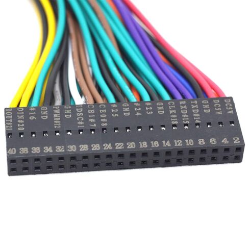 40-Pin GPIO Extension Cable Kit Color-Coded Tinned Solder Pins for Raspberry Pi (50cm Length) in Saudi Arabia