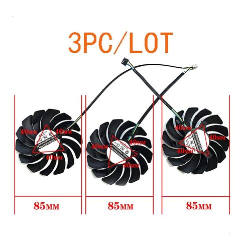 مروحة بديلة لتبريد وحدة معالجة الرسومات لـ MSI Ventus 3X OC RTX 3060Ti 3060 3070TI 3070 3080TI 3080 3090 Series 4 Pin 85mm PLD09210B12HH PLD09210S12HH in Kuwait