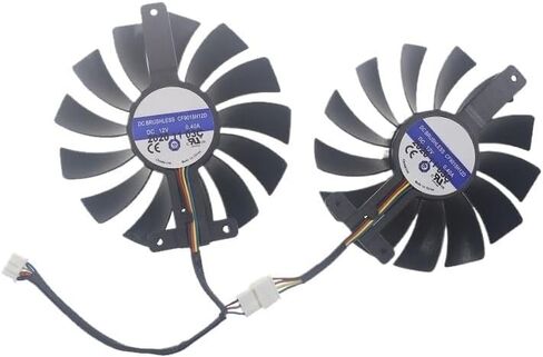 مروحة رسومات 85 مم CF9015H12D DC12V 0.40A 4Pin لمروحة رسومات Len/OVO GeForce RTX 3070، SHENQIN718 in Kuwait