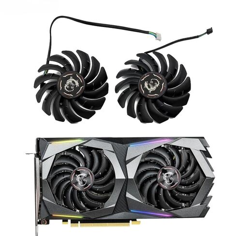 87 مللي متر PLD09210S12HH DC12V 0.40A 4PIN RTX2060 مروحة الرسومات ل MSI GeForce RTX 2060 Super Gaming X بطاقة الرسومات مروحة in Kuwait
