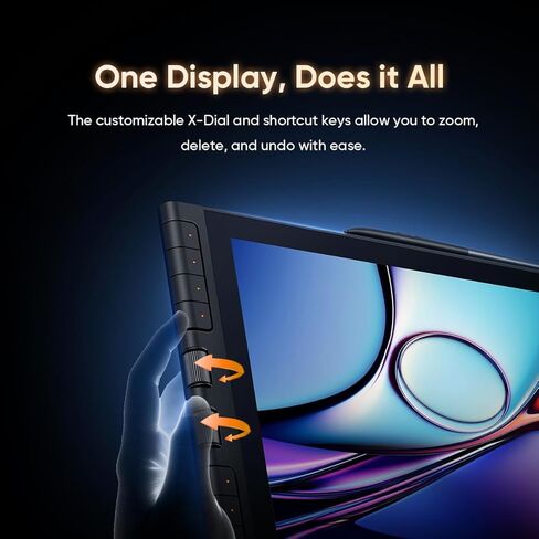 XPPen Artist 16 3rd Drawing Tablet with Screen, 15.4"Pen Display with 16K Pressure Stylus, Anti-Glare Etched Glass, 2 Scroll Wheels & 8 Hotkeys, Include Foldable Stand, Compatible with Mac/Win/Android in Saudi Arabia
