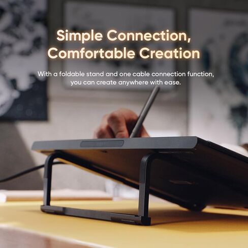 XPPen Artist 16 3rd Drawing Tablet with Screen, 15.4"Pen Display with 16K Pressure Stylus, Anti-Glare Etched Glass, 2 Scroll Wheels & 8 Hotkeys, Include Foldable Stand, Compatible with Mac/Win/Android in Saudi Arabia