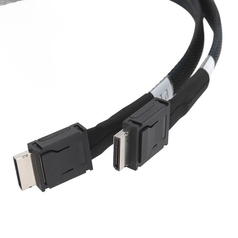 كابل Sorandy 8i إلى Oculink SFF 8611 4i، سلك PCIe 5.0 32GTs MCIO X8 إلى 2 SFF 8611 مع مشبك تثبيت، مثالي لمركز بيانات الخادم والحوسبة السحابية، 50 سم in Saudi Arabia