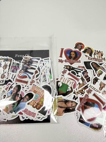 120 PCS KATSEYE Stickers, Waterproof Vinyl Pop Korean Girls Stickers for Laptop Water Bottle, Computer, Skateboard, Phone DIY Decals for Teens Adults in Saudi Arabia