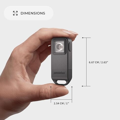 Pebblebee Halo Personal Safety Alarm | Loud Siren & Strobe Lights with Location Sharing, Rechargeable Safety Keychain Device with Flashlight | Works with Apple Find My & Google Find Hub in Saudi Arabia
