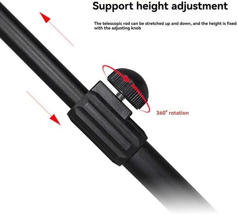 Hose Desktop Webcam Stand Adjustable Metal Desk Tripod Streaming Support with Sturdy Mount Base in Saudi Arabia
