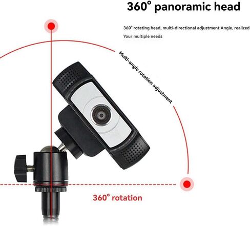 Hose Desktop Webcam Stand Adjustable Metal Desk Tripod Streaming Support with Sturdy Mount Base in Saudi Arabia