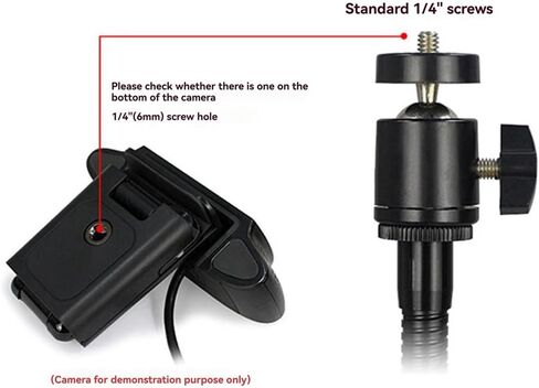 Hose Desktop Webcam Stand Adjustable Metal Desk Tripod Streaming Support with Sturdy Mount Base in Saudi Arabia