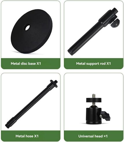 Hose Desktop Webcam Stand Adjustable Metal Desk Tripod Streaming Support with Sturdy Mount Base in Saudi Arabia