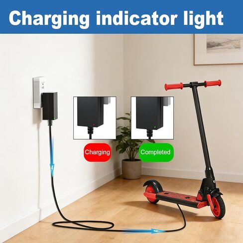 29.4V Charger for Gotrax Hoverboard Compatible with Gotrax GKS Lumios/Plus/Pro/Edge/Nova/Glide 24V and 25.2V Batteries Power Adapter Cord in Saudi Arabia