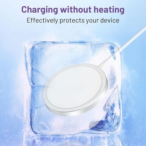 قاعدة شحن لاسلكية مصنوعة من سبائك الألومنيوم المعدنية لمشغل Yoto 3، تتضمن كابل USB-C بطول 4.9 قدم وكتلة محول شحن، قاعدة طاقة للاستخدام المنزلي أثناء السفر (ليس للأجهزة اللاسلكية الأخرى) in Kuwait