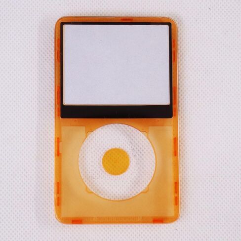 لوحة أمامية بديلة برتقالية شفافة مع عجلة نقر مع زر مركزي لجهاز iPod Video 5th/5.5th 30GB 60GB 80GB Gen in Kuwait