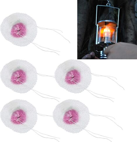 40Pcs Dual Head Kerosene Lanterns Mantles Gas Camping Light Mesh Cloth Lampshade Kerosene Lamp Mantles for Outdoor Camping Hiking Kerosene Light in Saudi Arabia