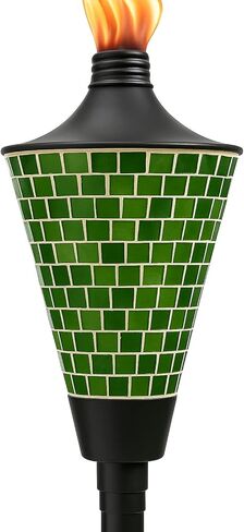 AK TRADING CO. Glass Mosaic Outdoor Garden Torch Light - Stylish and Functional for Patio & Landscape Decor, 62-inch, Blue in Saudi Arabia