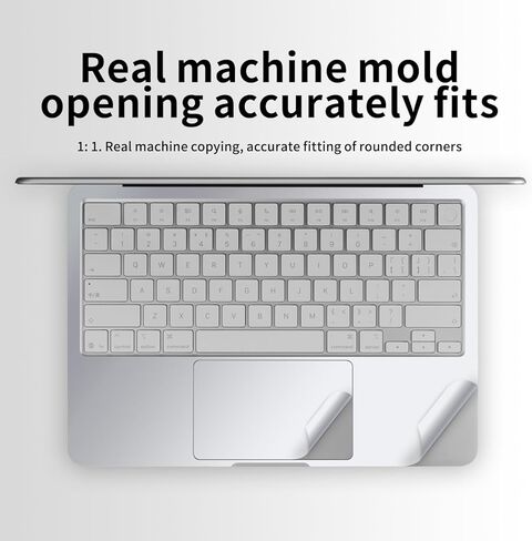 ملصق جلدي من الفينيل الفضي لجهاز 2026 MacBook Neo 13 بوصة موديل A3404، غلاف رفيع للغاية مضاد للخدش والغبار وبصمات الأصابع، ملصق واقٍ قابل للإزالة خالٍ من الفقاعات in Saudi Arabia