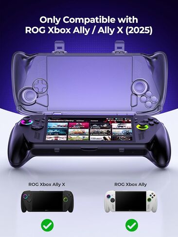 NEWDERY Protective Hard Shell Case for ROG Xbox Ally/ROG Xbox Ally X(2025) Controller,1:1 Fit Travel Storage Case, Joystick Anti-Drift Protection, Shockproof Dustproof, Charger Friendly, Dual Latches in Saudi Arabia