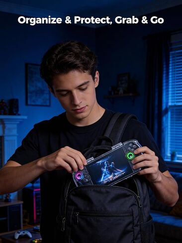NEWDERY Protective Hard Shell Case for ROG Xbox Ally/ROG Xbox Ally X(2025) Controller,1:1 Fit Travel Storage Case, Joystick Anti-Drift Protection, Shockproof Dustproof, Charger Friendly, Dual Latches in Saudi Arabia