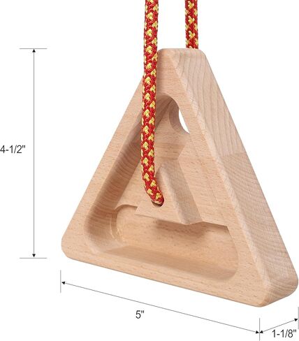 2Pcs Triangle Climbing Hangboard with Rope, Training Finger Grip,Fingerboard Rock Climbing for Outdoor Home in Saudi Arabia
