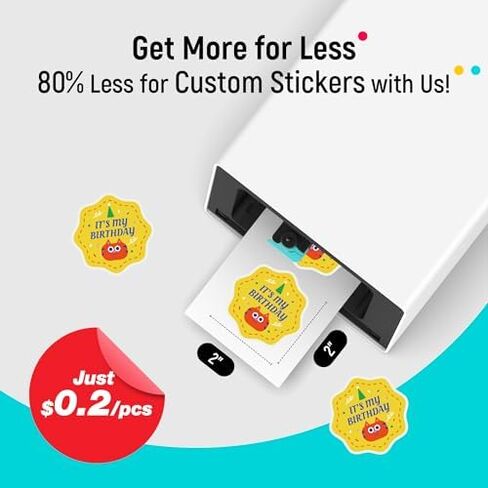 Liene PixCut S1 Inspire Plus Pack - طابعة ملصقات ملونة الكل في واحد وآلة قطع، طابعة صور حرارية صبغ التسامي، 300 نقطة في البوصة، صانع ملصقات ملونة مع 180 ورقة (36 صورة + 216 ورقة ملصق) in Kuwait