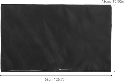 Computer Monitor Dust Cover 23-25 Inch Oxford Fabric Protective Sleeve Anti-static Desktop Screen Protector Black for Gaming and Office Use in Saudi Arabia