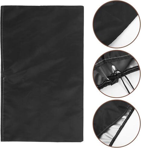 Computer Monitor Dust Cover 23-25 Inch Oxford Fabric Protective Sleeve Anti-static Desktop Screen Protector Black for Gaming and Office Use in Saudi Arabia