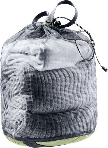 Deuter Mesh Sack 3, Ultra-Light Packing Organizer for Gear, Travel, and Camping, 3 Liter - Grove-Black in Saudi Arabia