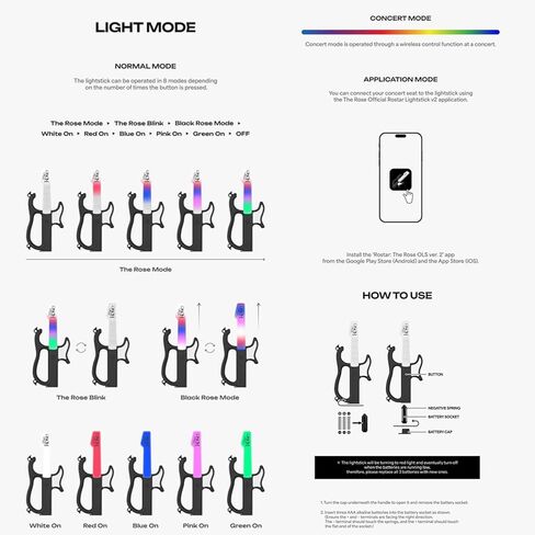 The Rose Official Light Stick v2 : Rostar in Saudi Arabia