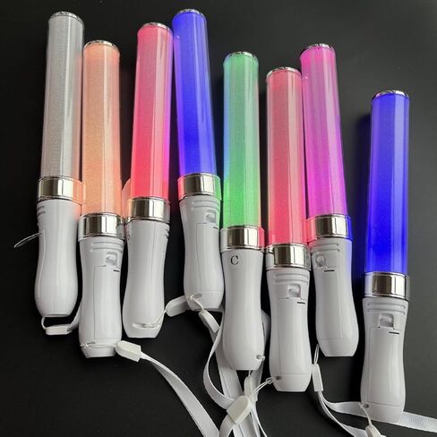 3 Pcs LED Concert Light Stick, 15 Colors Flash Stick Light Stick Fluorescent Stick for Wedding, Raves, Party,New Years Eve,Gifts,Easter,Birthday in Saudi Arabia
